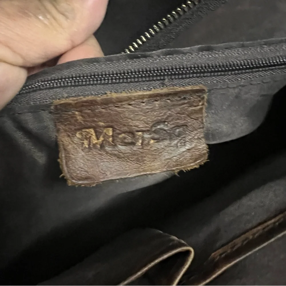 Vintage Mersq Leather Messenger Bag